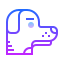 gradient style dog icon