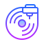 gradient style musikplatte icon