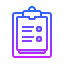gradient style umfrage icon
