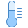 blue ui style 온도계 icon