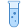 blue ui style 얇은 테스트 튜브 icon