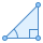 blue ui style trigonometry icon