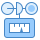 blue ui style wind gauge icon