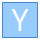blue ui style y coordinate icon