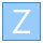 blue ui style coordenada z icon