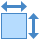 blue ui style 표면 icon