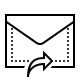 dotted style forward message icon