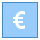 blue ui style bank euro icon