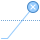 blue ui style close position icon