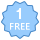 blue ui style 한 무료 icon