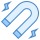 blue ui style magnetic icon