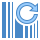 blue ui style barcode aktualisieren icon