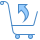blue ui style return purchase icon