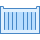 blue ui style 배송 컨테이너 icon