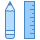 blue ui style papelería icon