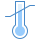 blue ui style temperature sensitive icon