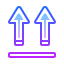 gradient style this way up icon