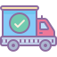 cute color style delivered icon