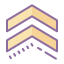 cute color style chevron up icon