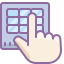 cute color style pin eingeben icon