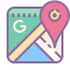 cute color style google maps old icon