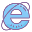 cute color style internet explorer icon