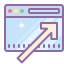 cute color style abrir en el navegador icon