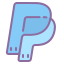 cute color style paypal icon