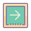 cute color style right button icon