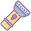 cute color style flashlight icon