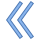 office m style double left icon