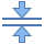office m style horizontal verschmelzen icon