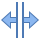 office m style 수평 분할 icon
