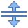 office m style split vertical icon