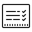 cute outline style zeugnis icon