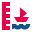 stencil style low tide icon