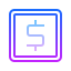 gradient style 은행 icon