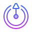 gradient style move up icon