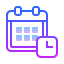 gradient style schedule icon