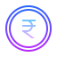 gradient style rupee icon