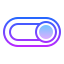 gradient style toggle on icon