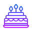 gradient style birthday icon