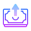 gradient style initiate money transfer icon