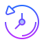 gradient style time machine icon