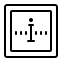 cute outline style quadrat: info icon