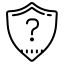 cute outline style query icon