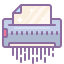 cute color style shredder icon