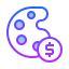 gradient style preise für kunstwerke icon