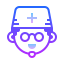 gradient style arzt männlich icon