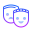 gradient style 극장 마스크 icon